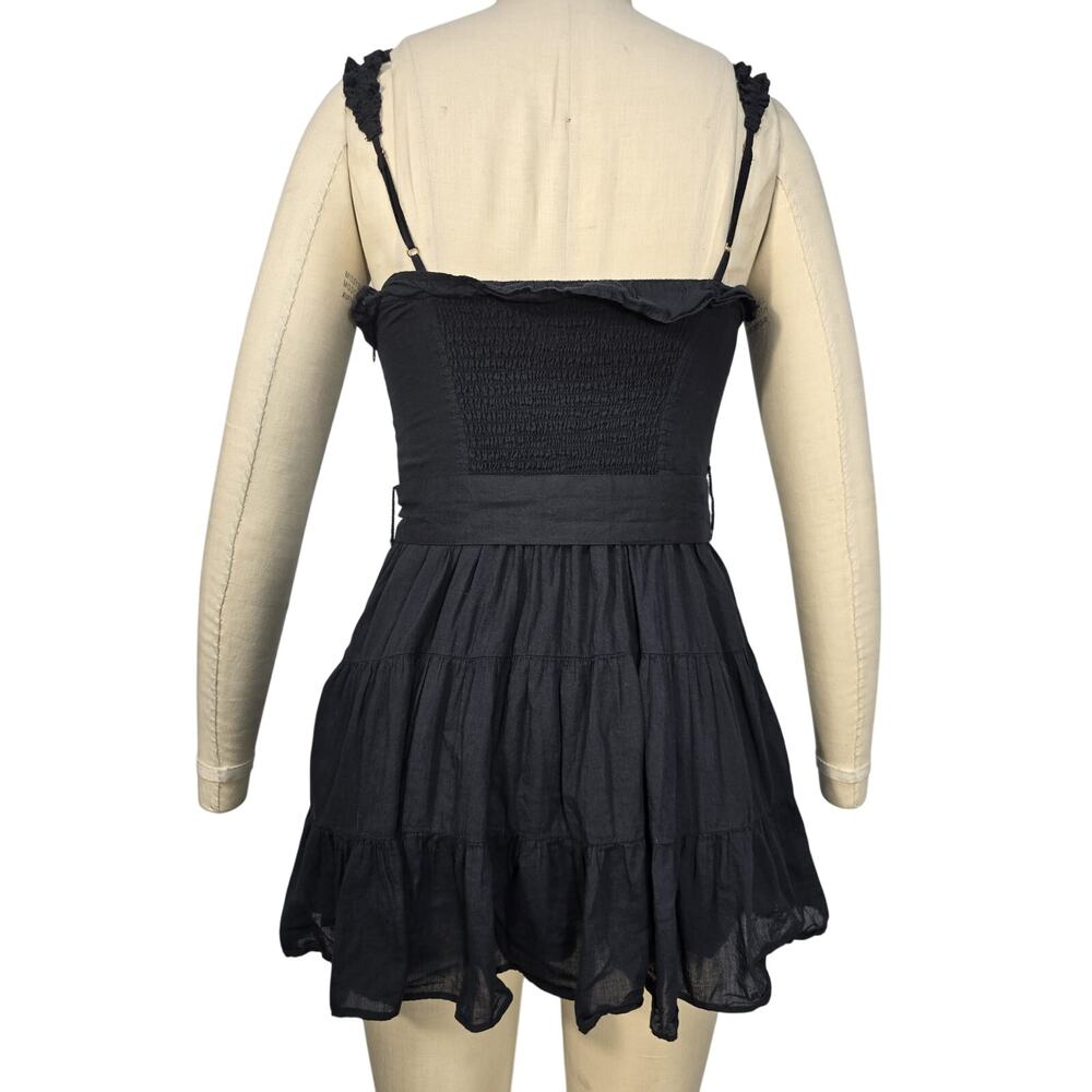 Show Me Your Mumu Ruffled Black Jolene Dress Size XS - Picture 3 of 4